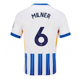 Pánské fotbalový oblečení Brighton James Milner #6 Domácí košile 2024-25 Krátkým Rukávem